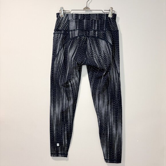 Sweaty Betty Power Crop Leggings Navy‎ Pattern Size 4–6 - Picture 3 of 7